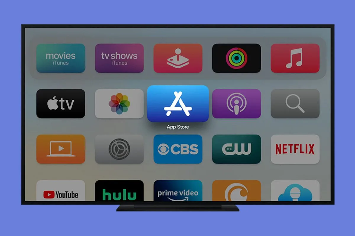Open the App Store on the Apple TV