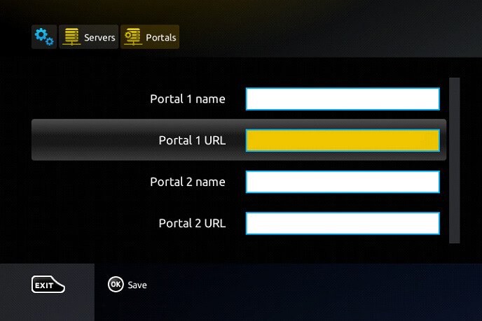 Enter the portal URL