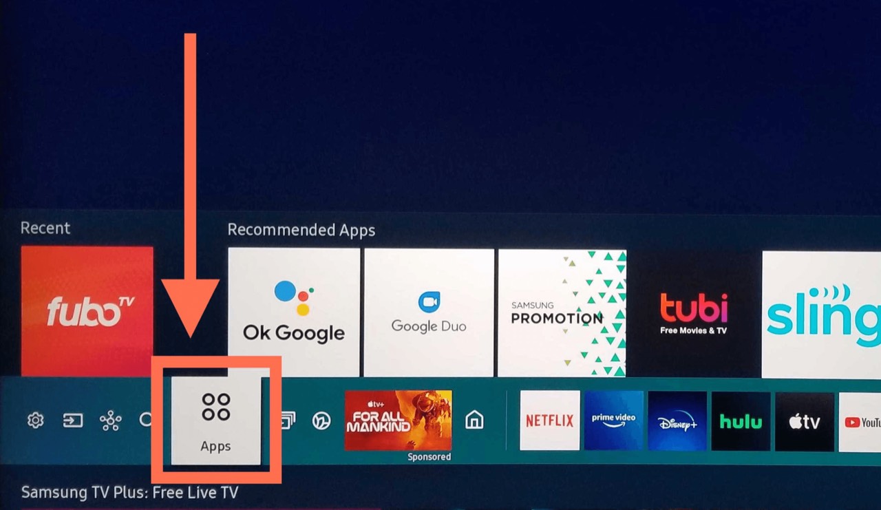 Open your TV's app store